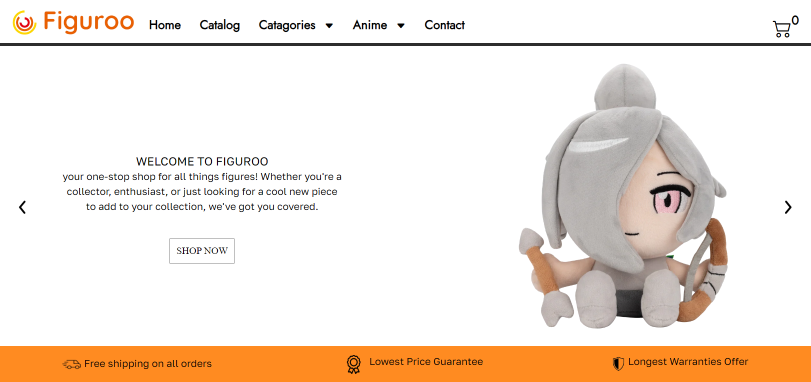 An image of the home page from Figuroo